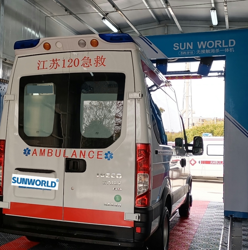 SUNWORLD M6 Special High-end Custom Clean and Sterilize 2 in 1 Touchless Automatic Car Wash Machine For Ambulance